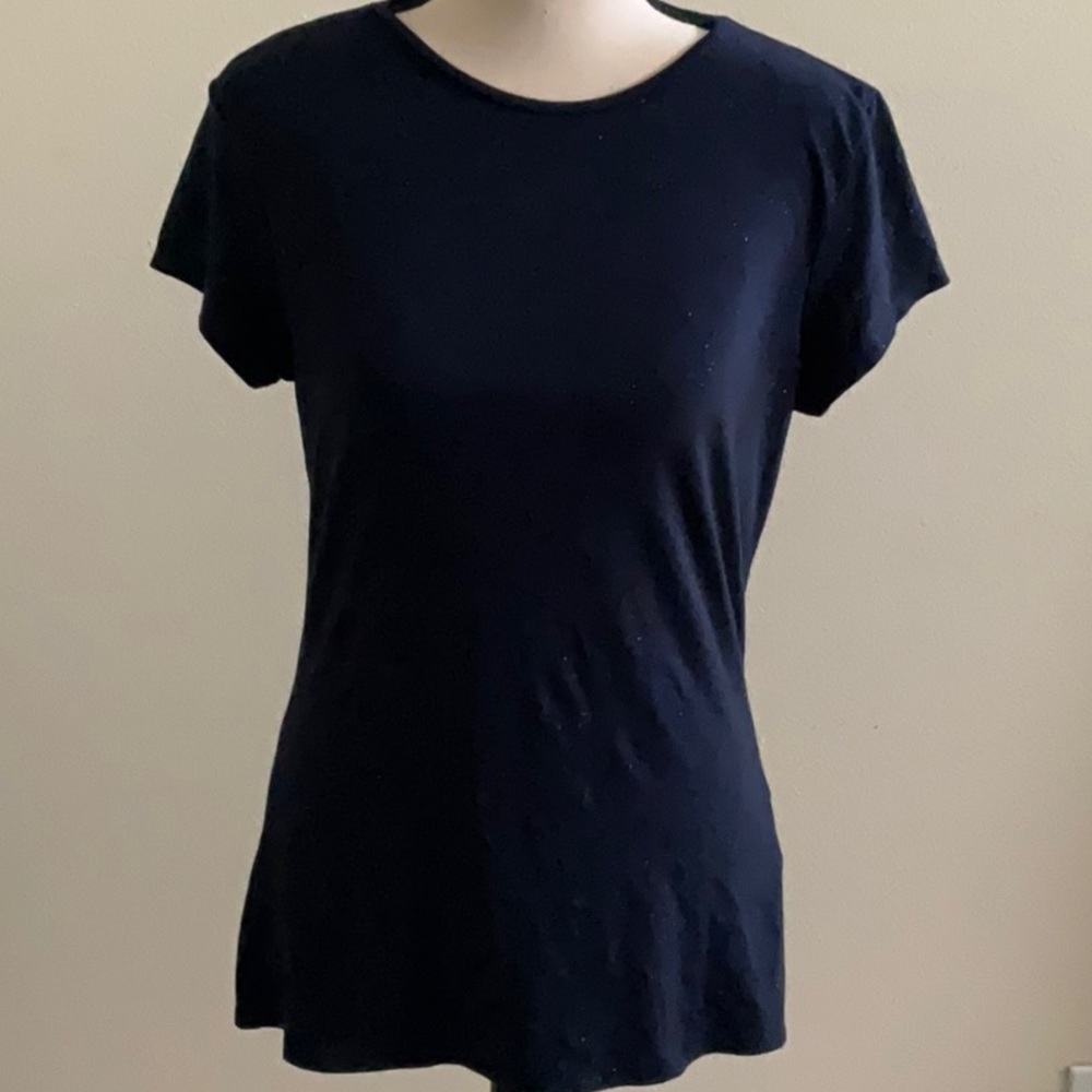 Ted Baker Starry Sky Sparkly Navy Fitted Tee Shirt